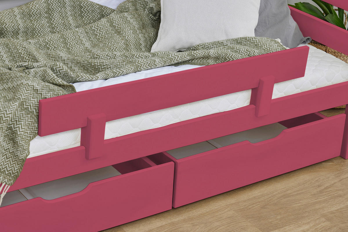BETTSCHUTZGITTER  - Pink, MODERN, Holz (100/22,5/4cm) - MID.YOU