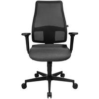 OTOČNÁ ŽIDLE, tkaná látka, síť, černá - černá, Design, textil/plast (48/108-122/48cm) - Voleo