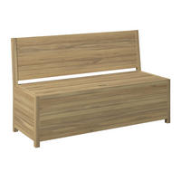 GARTENBANK 150/90/58 cm  in Akaziefarben  - Akaziefarben, ROMANTIK / LANDHAUS, Holz (150/90/58cm) - Ambia Garden