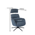 RELAXSESSELSET Webstoff Hocker, Kopfteilverstellung    - Schwarz/Grau, Design, Textil/Metall (73/110/87cm) - Dieter Knoll