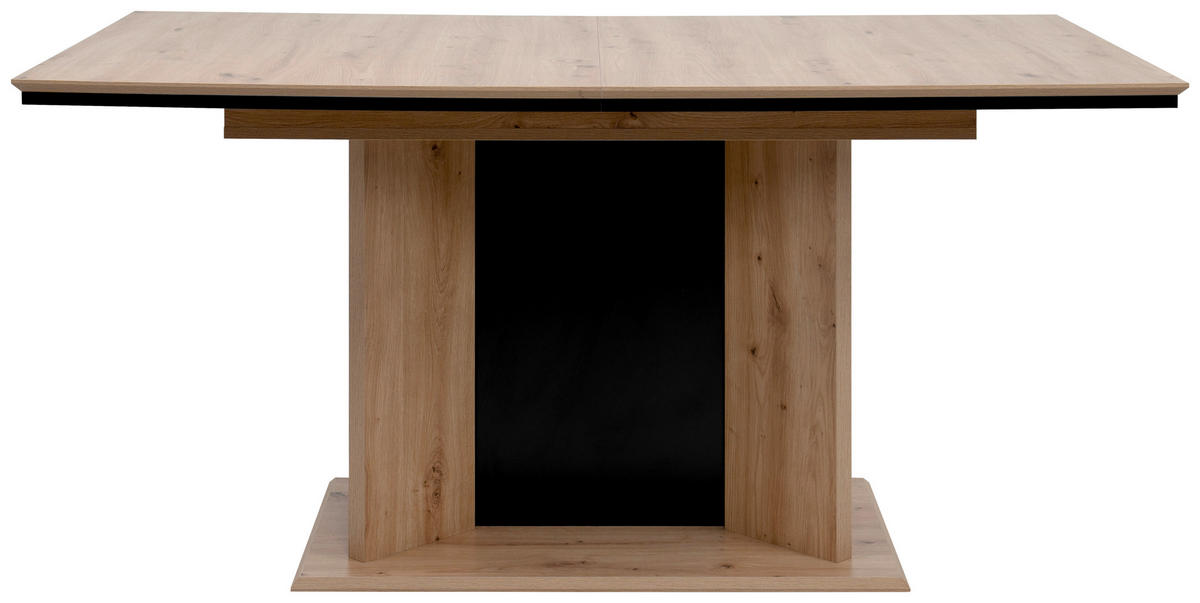 ESSTISCH in Holzwerkstoff 160-200/90/76 cm  - Schwarz/Eiche Artisan, Modern, Holzwerkstoff (160-200/90/76cm) - MID.YOU