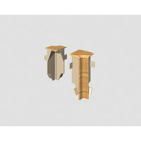 Innenecke Eiche Braun Braun, Eichefarben  - Eichefarben/Braun, Basics, Kunststoff (1.6/0.7/5.9cm) - Egger Holzwerkstoffe