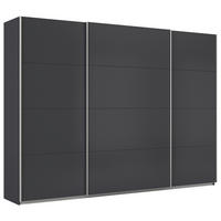 SCHWEBETÜRENSCHRANK in Dunkelgrau  - Dunkelgrau/Alufarben, Konventionell, Holzwerkstoff/Metall (315/210/62cm) - Xora