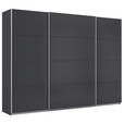SCHWEBETÜRENSCHRANK  in Grau  - Alufarben/Grau, KONVENTIONELL, Holzwerkstoff/Metall (315/229/62cm) - Xora