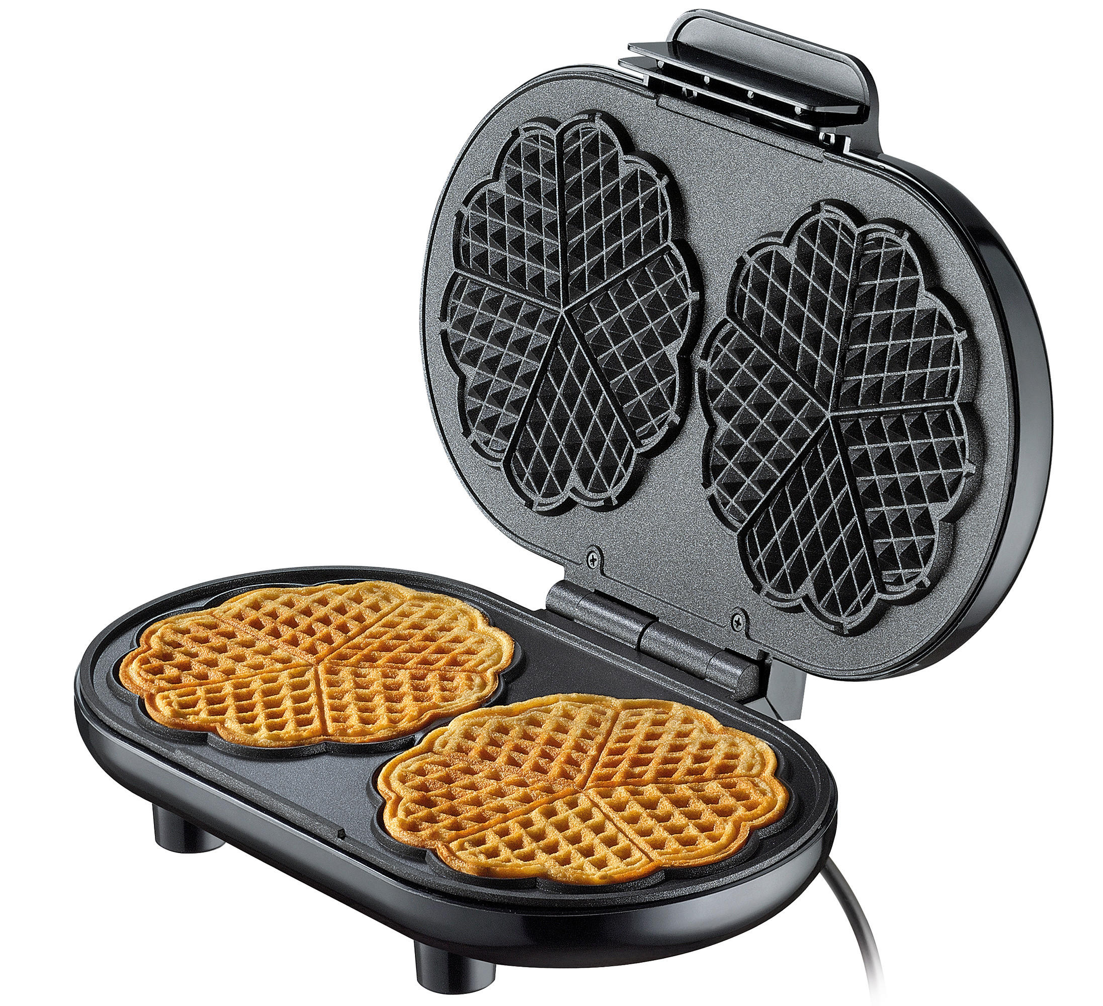 WAFFELEISEN CLASSIC DUO  - Schwarz, Basics, Metall (24,5/34/10cm) - Cilio