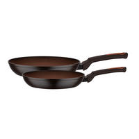 PFANNENSET TERRA Aluminium 2-teilig  - Schwarz/Braun, Basics, Metall - GSW
