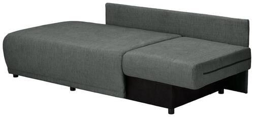 CHAISELONGUE Chenille Anthrazit  - Anthrazit/Schwarz, KONVENTIONELL, Kunststoff/Textil (171/73/93cm) - Carryhome