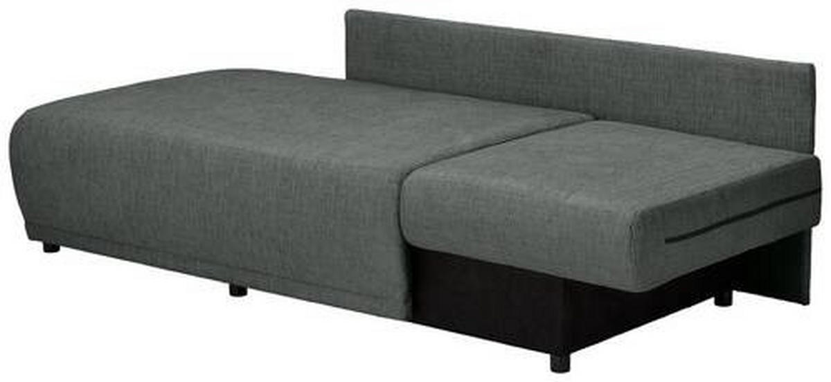 CHAISELONGUE Chenille Anthrazit  - Anthrazit/Schwarz, KONVENTIONELL, Kunststoff/Textil (171/73/93cm) - Carryhome