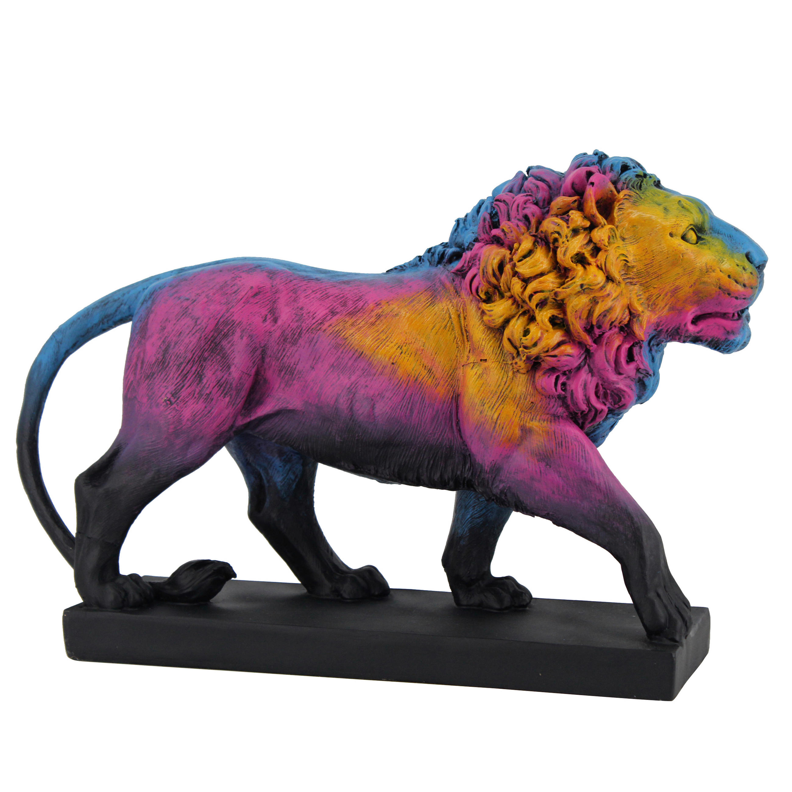 LEU DECORATIV - albastru/negru, Trend, plastic (47,5/13,5/31cm) - Ambia Home