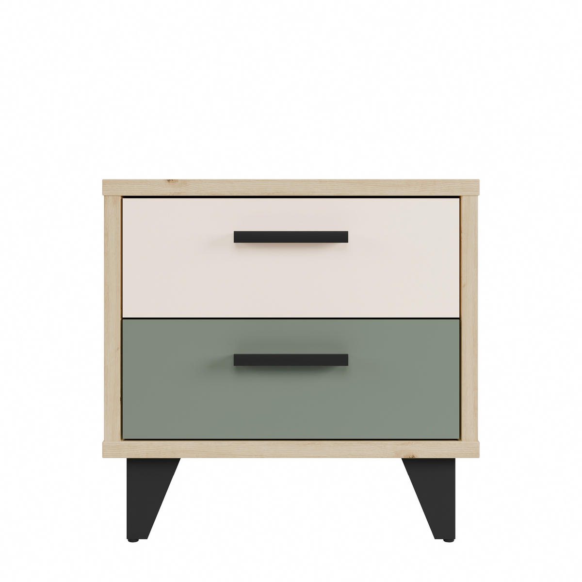 NACHTTISCH 49,8/48,4/41,5 cm  Sandfarben, Salbeigrün, Eiche Artisan  - Sandfarben/Salbeigrün, Design, Holzwerkstoff/Kunststoff (49,8/48,4/41,5cm) - Carryhome