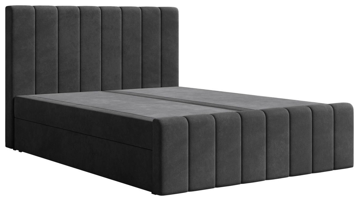 BOXBETT 180/200 cm  in Schwarz  - Schwarz, MODERN, Holz/Kunststoff (180/200cm) - MID.YOU
