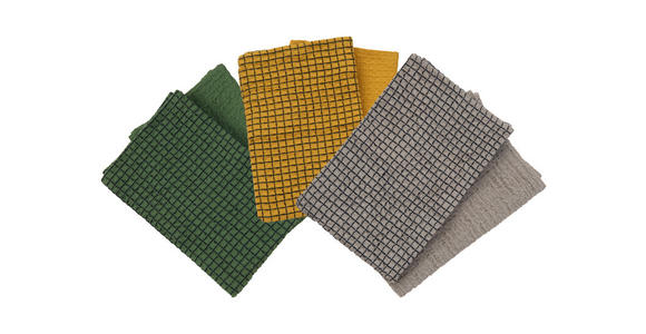 GESCHIRRTUCH-SET 2-teilig Gelb  - Gelb, KONVENTIONELL, Textil (50/50cm) - Esposa