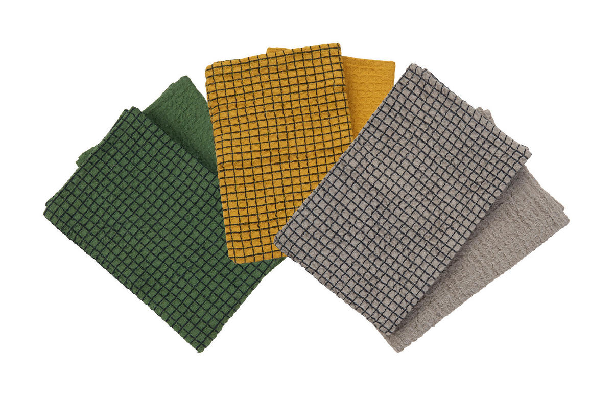 KONYHARUHASZETT 2 részes sárga  - sárga, Konventionell, textil (50/50cm) - Esposa