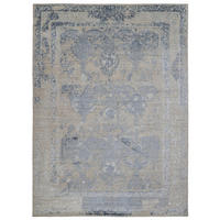 ORIENTTEPPICH  Wohnzimmer Blau rechteckig  - Blau, Design, Textil (90/160cm) - Cazaris