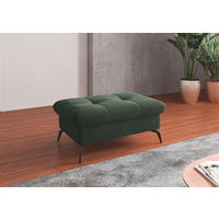 HOCKER in Textil Grün  - Schwarz/Grün, Konventionell, Textil/Metall (102/47/69cm) - Sit & More