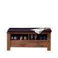 GARDEROBENBANK  in 100/48/40 cm  - Anthrazit/Akaziefarben, LIFESTYLE, Textil/Metall (100/48/40cm) - Landscape