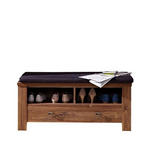GARDEROBENBANK  in 100/48/40 cm  - Anthrazit/Akaziefarben, LIFESTYLE, Textil/Metall (100/48/40cm) - Landscape