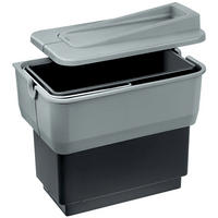 ABFALLEIMER 14 L  - Schwarz/Grau, Basics, Kunststoff (36/36,5/22cm) - Blanco