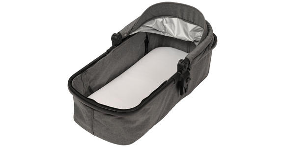 KINDERWAGENSET Korfu  - Dunkelgrau/Schwarz, Basics, Kunststoff/Textil - My Baby Lou