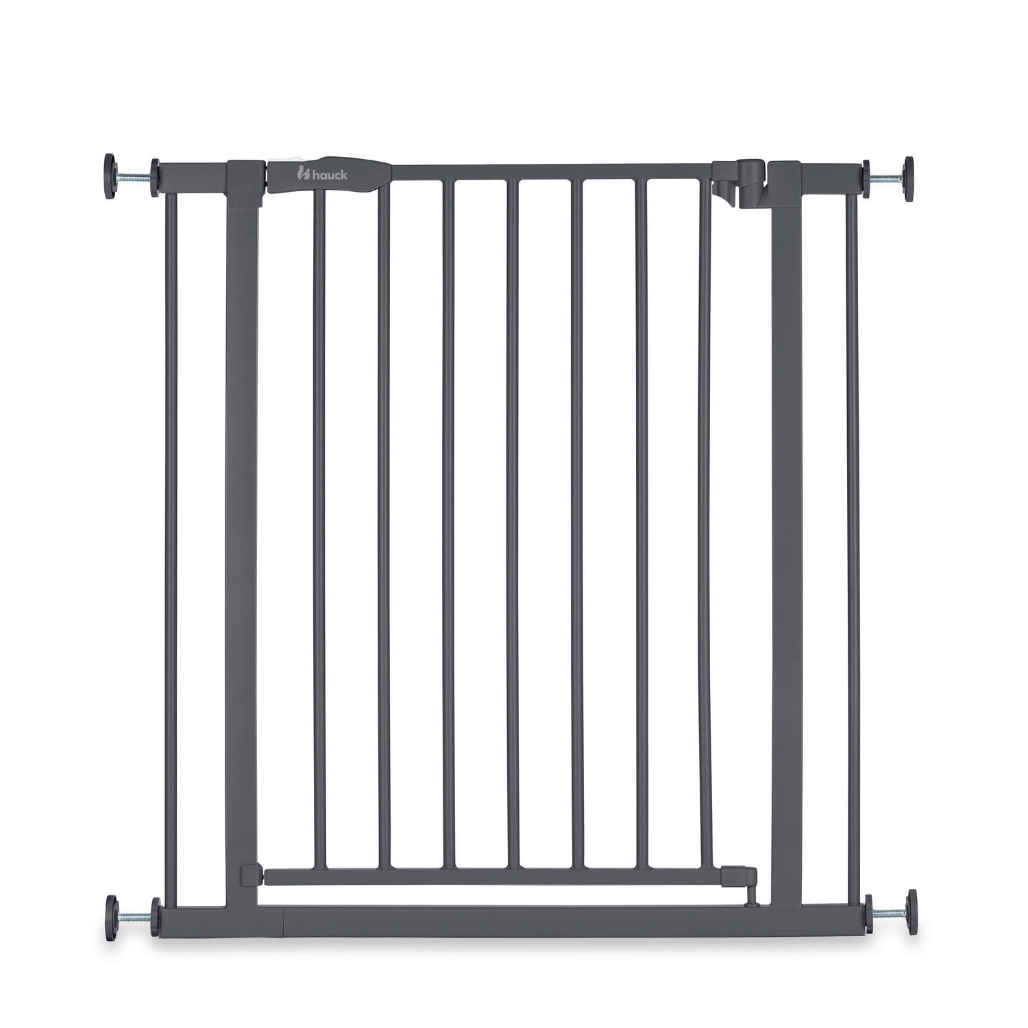 TÜRSCHUTZGITTER zum Klemmen 75 - 80/77 cm  - Grau, Basics, Kunststoff/Metall (75 - 80/77cm) - Hauck