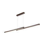 LED-HÄNGELEUCHTE 150/110/10 cm  - Braun, LIFESTYLE, Holz/Kunststoff (150/110/10cm) - Dieter Knoll
