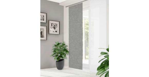 FLÄCHENVORHANG in Grau  - Grau, Design, Textil (60/255cm) - Novel