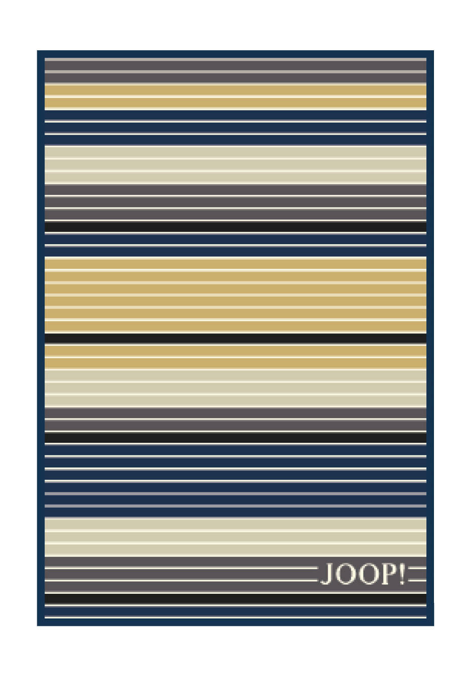 WOHNDECKE OUTDOOR LIFESTYLE 125/170 cm  - Currygelb/Grau, Design, Textil (125/170cm) - Joop!