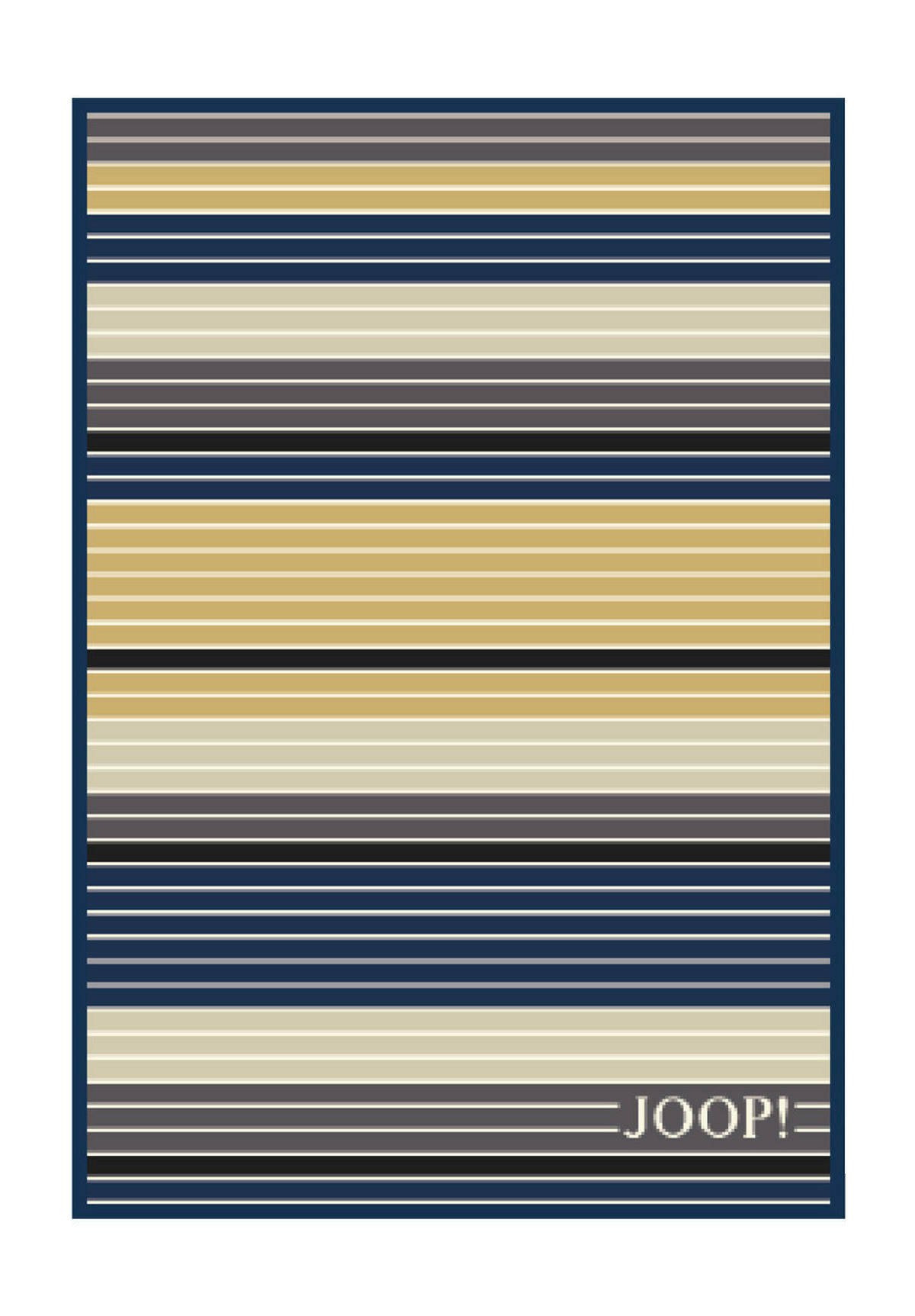 WOHNDECKE OUTDOOR LIFESTYLE 125/170 cm  - Currygelb/Grau, Design, Textil (125/170cm) - Joop!