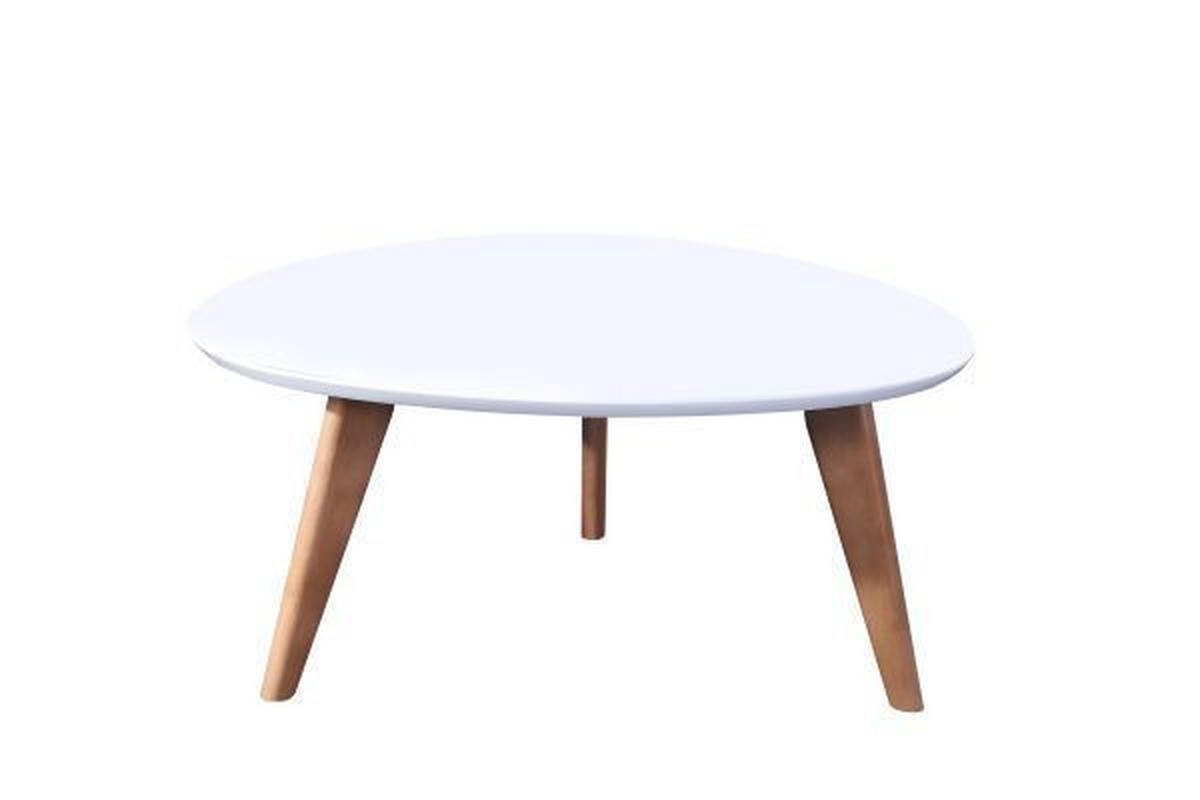 KLUB STOLIĆ bijela, boje bukve  drvo, drvni materijal  - bijela/boje bukve, Design, drvni materijal/drvo (90/41/89,5cm) - Xora