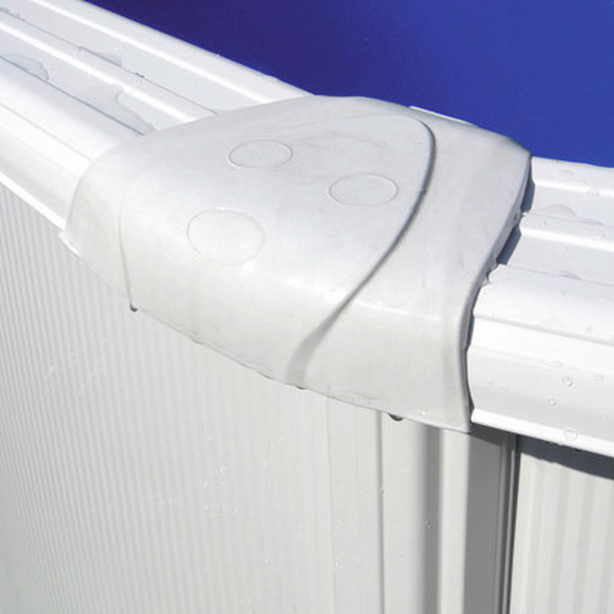 POOL-SET 2024 500/300/120 cm  - Weiß, KONVENTIONELL, Metall (500/300/120cm) - Gre