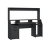 SKRIVBORD  i svart  - svart, Design, trämaterial (171/149,6/62,2cm) - Best Price