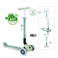 SCOOTER PRIMO FOLDABLE LIGHTS ECO  - Pastellgrün, LIFESTYLE, Kunststoff/Metall (57,5/28/77,5cm) - GLOBBER