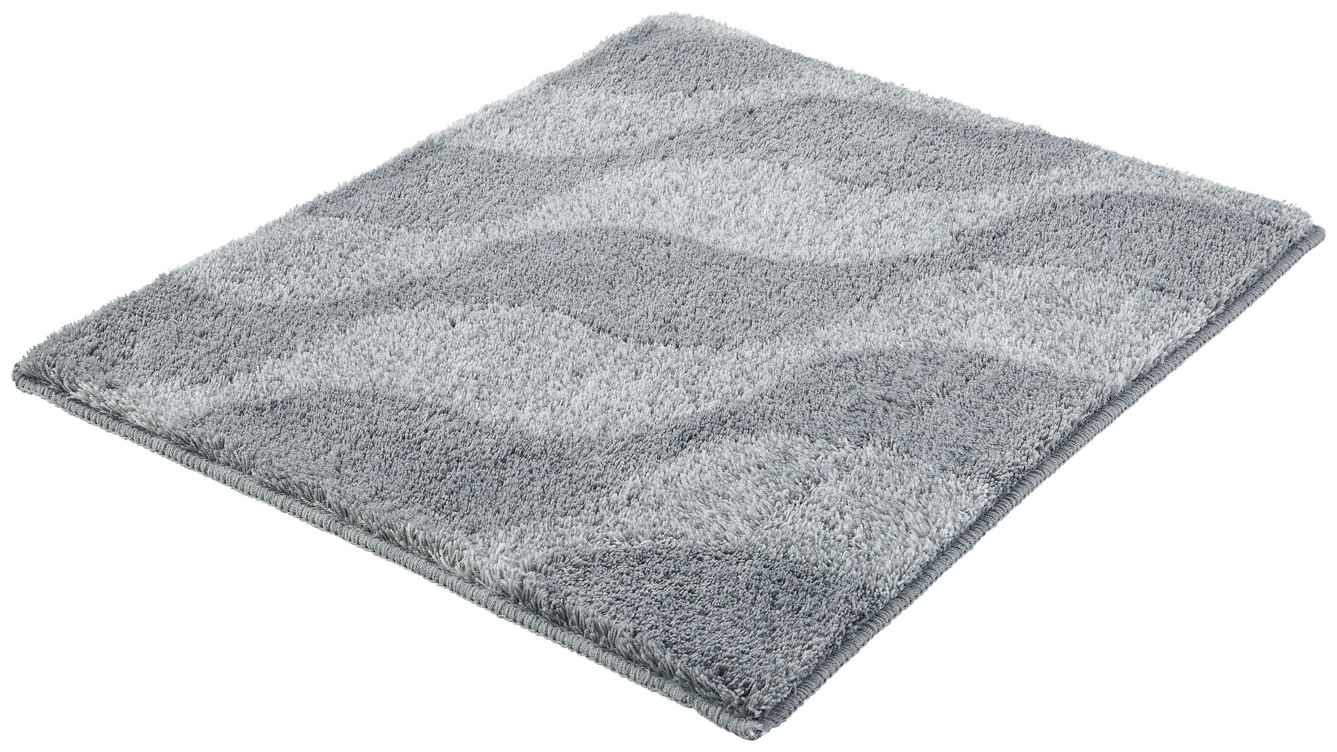 BADTEPPICH Dunkelgrau 55/65 cm  - Dunkelgrau, Design, Kunststoff/Textil (55/65cm) - Kleine Wolke