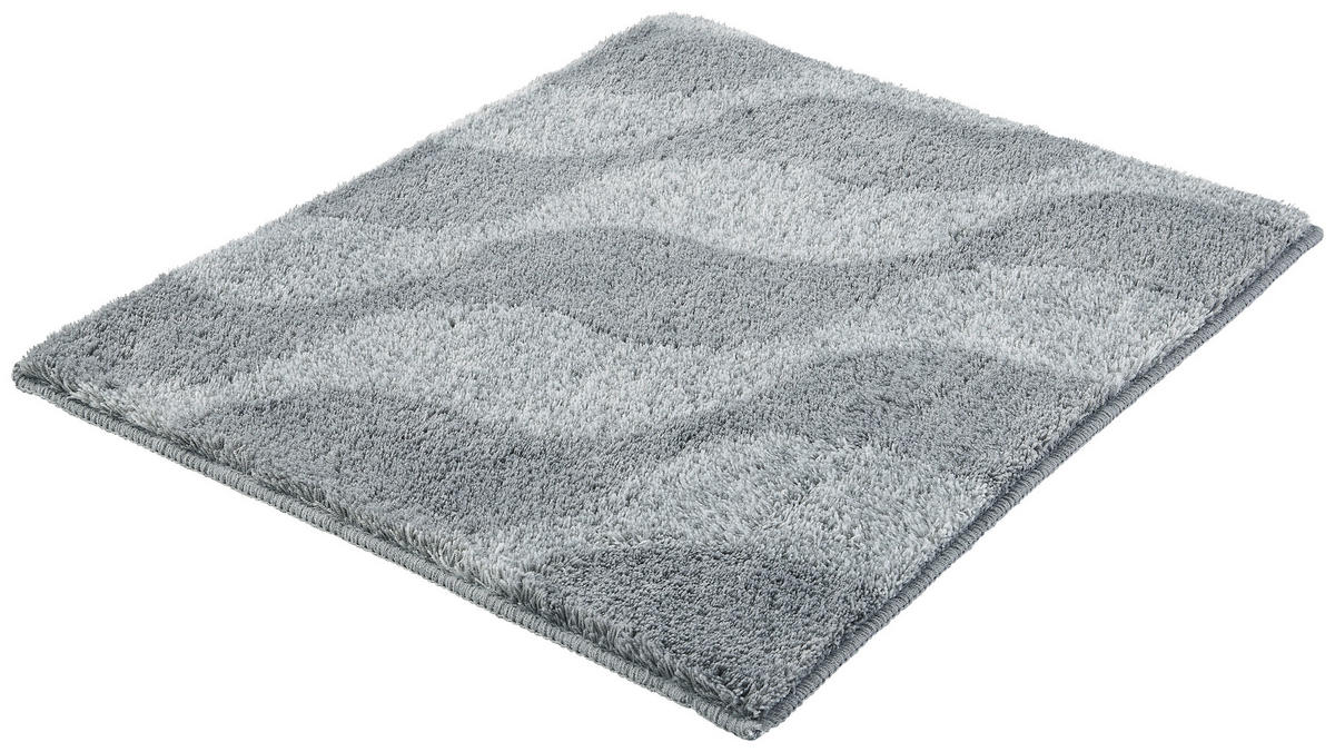 BADTEPPICH Dunkelgrau 55/65 cm  - Dunkelgrau, Design, Kunststoff/Textil (55/65cm) - Kleine Wolke