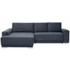 ECKSOFA inkl. Funktionen in Flachgewebe Anthrazit  195/293 cm  - Anthrazit/Silberfarben, Design, Holz/Textil (195/293cm) - Cantus