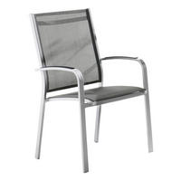 STAPELSESSEL in Metall, Textil Graphitfarben, Grau  - Graphitfarben/Grau, Basics, Textil/Metall (61/98/57cm) - Sieger
