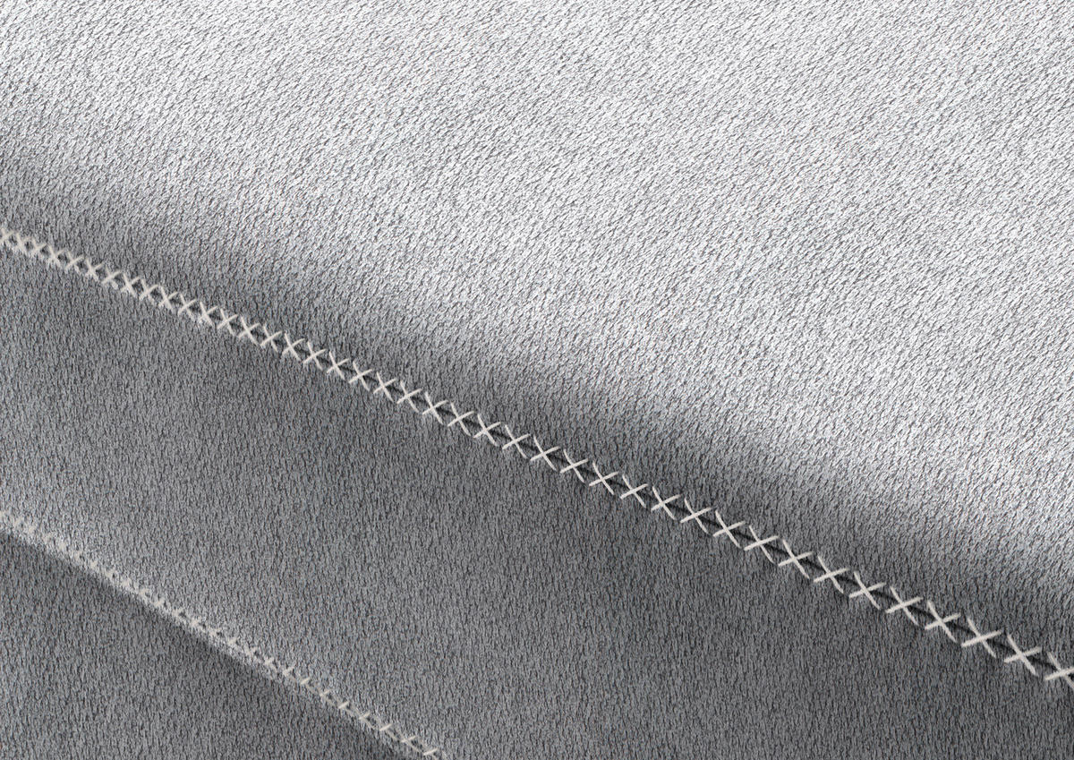 ECKSOFA in Mikrofaser Hellgrau  226/273 cm  - Eichefarben/Beige, Natur, Holz/Textil (226/273cm) - Beldomo System