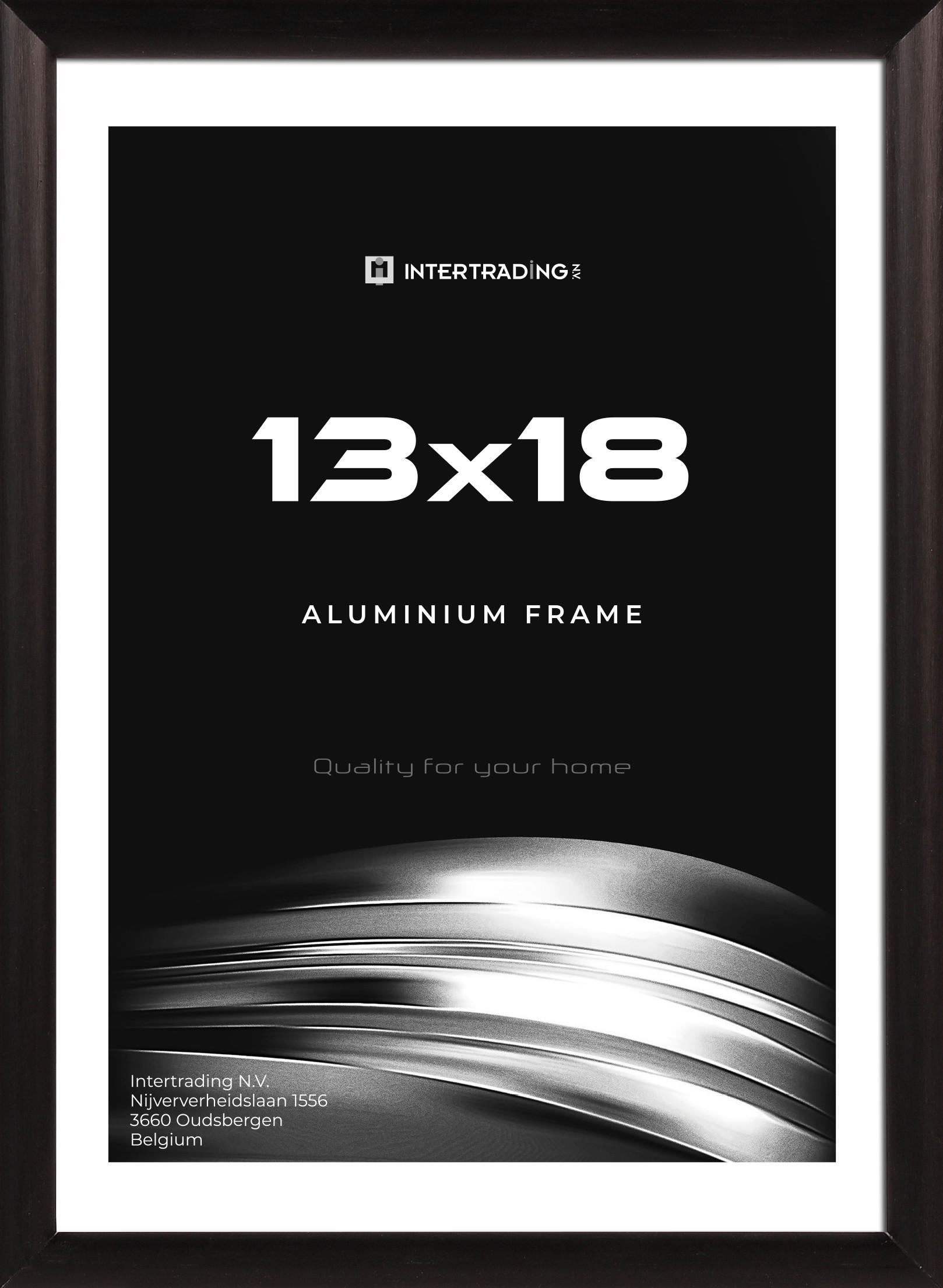 BILDERRAHMEN 13,6/2,8/18,7 cm  - Schwarz, Basics, Metall (13,6/2,8/18,7cm)