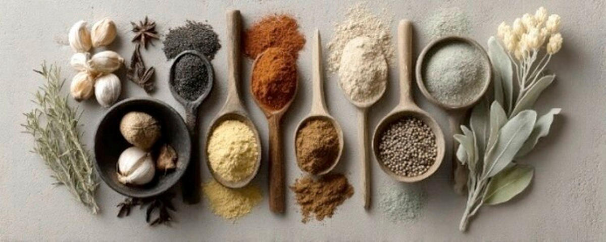 GLASBILD Essen & Trinken, Gewürze  - Multicolor, Basics, Glas (50/125/1.40cm) - Euroart