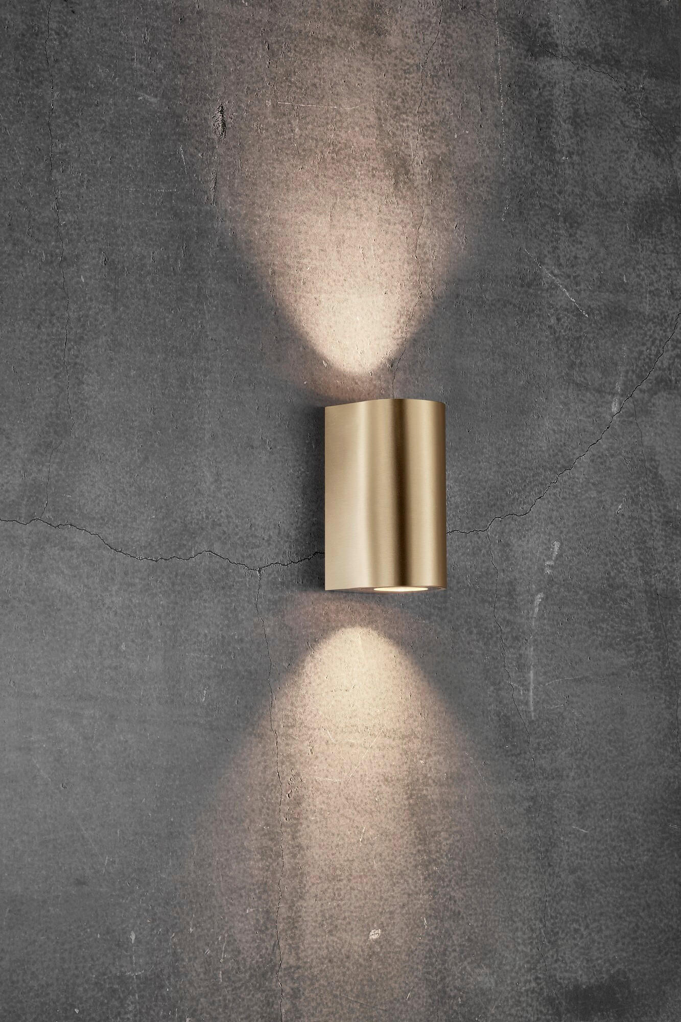 AUßENWANDLEUCHTE 8,7/10/17,2 cm   - Messingfarben, Design, Metall (8,7/10/17,2cm) - Nordlux