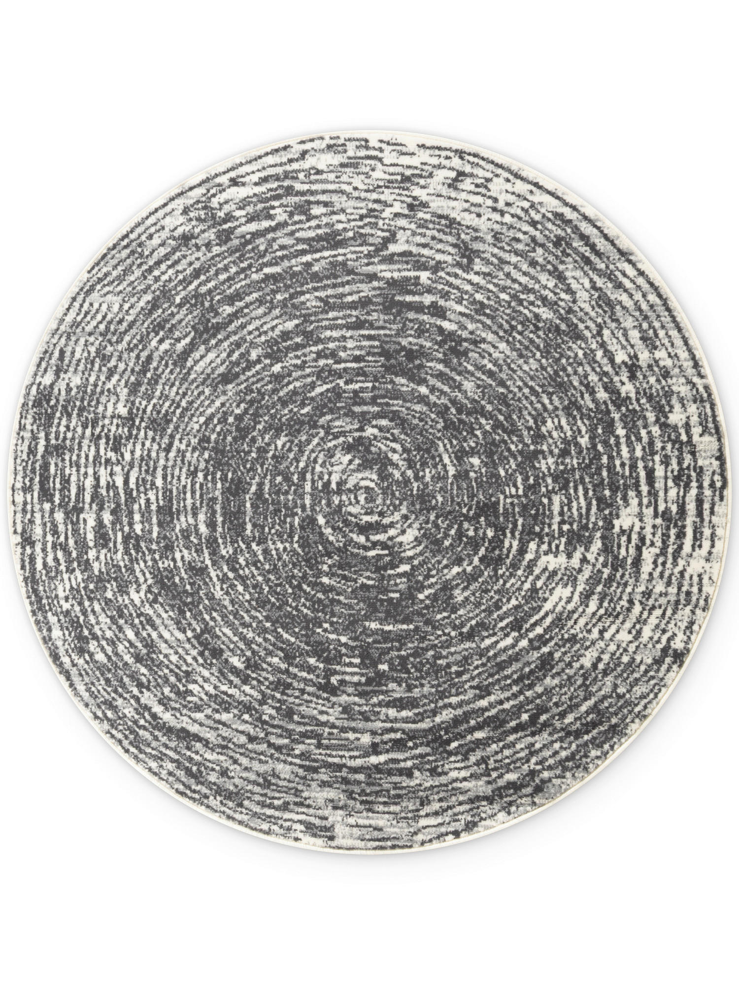WEBTEPPICH 120 cm Gloria Creme, Grau rund  - Creme/Grau, Design, Kunststoff/Textil (120cm) - Hanse Home