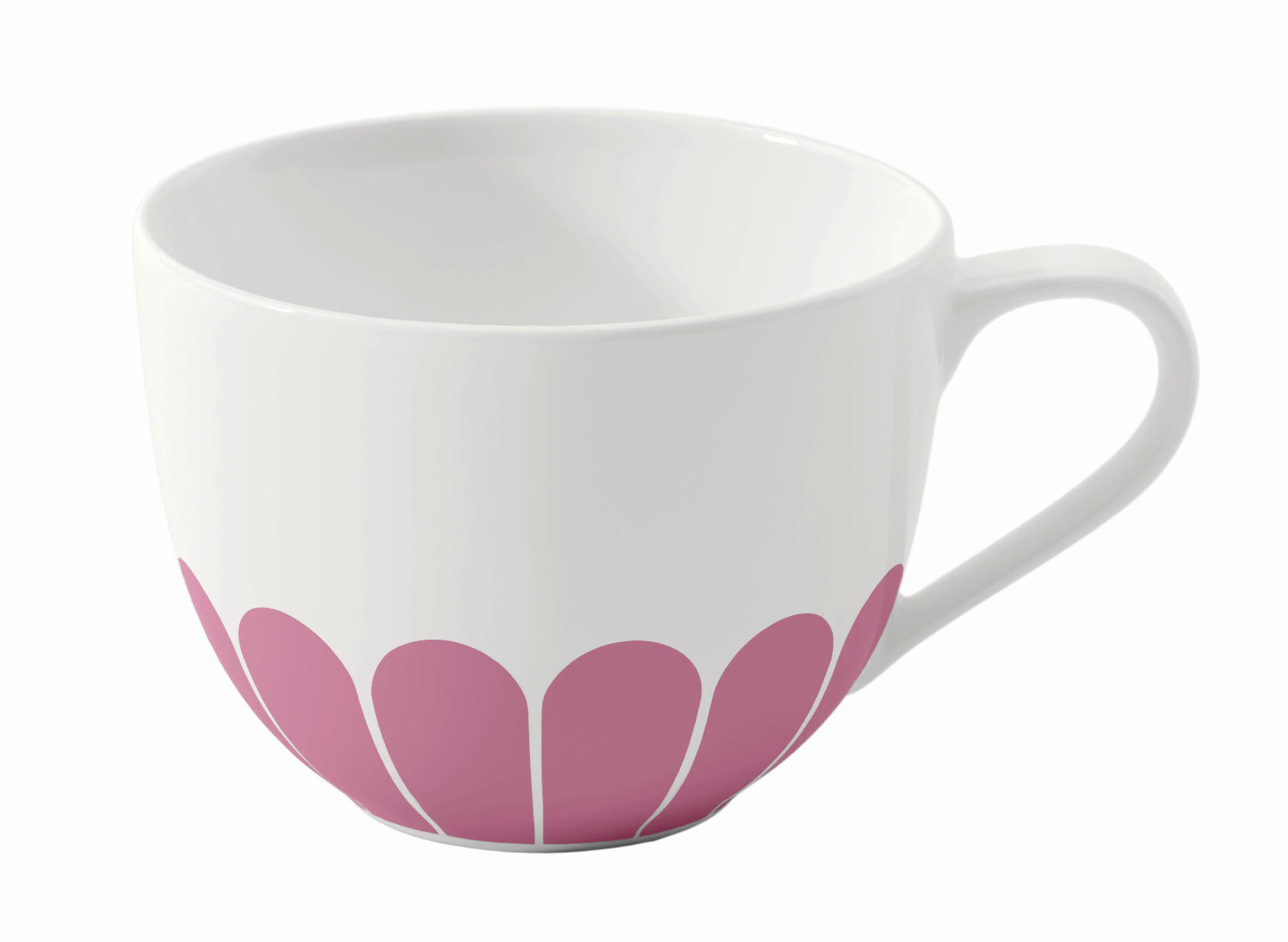KAFFEETASSE Fleur Cassis 160 ml  - Magenta/Weiß, MODERN, Keramik (11,5/8,5/6,5cm) - Villeroy & Boch