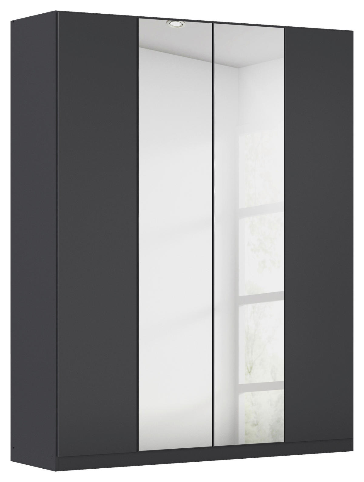 FALTTÜRENSCHRANK in Dunkelgrau  - Dunkelgrau, Holzwerkstoff (181/229/54cm) - Boxxx