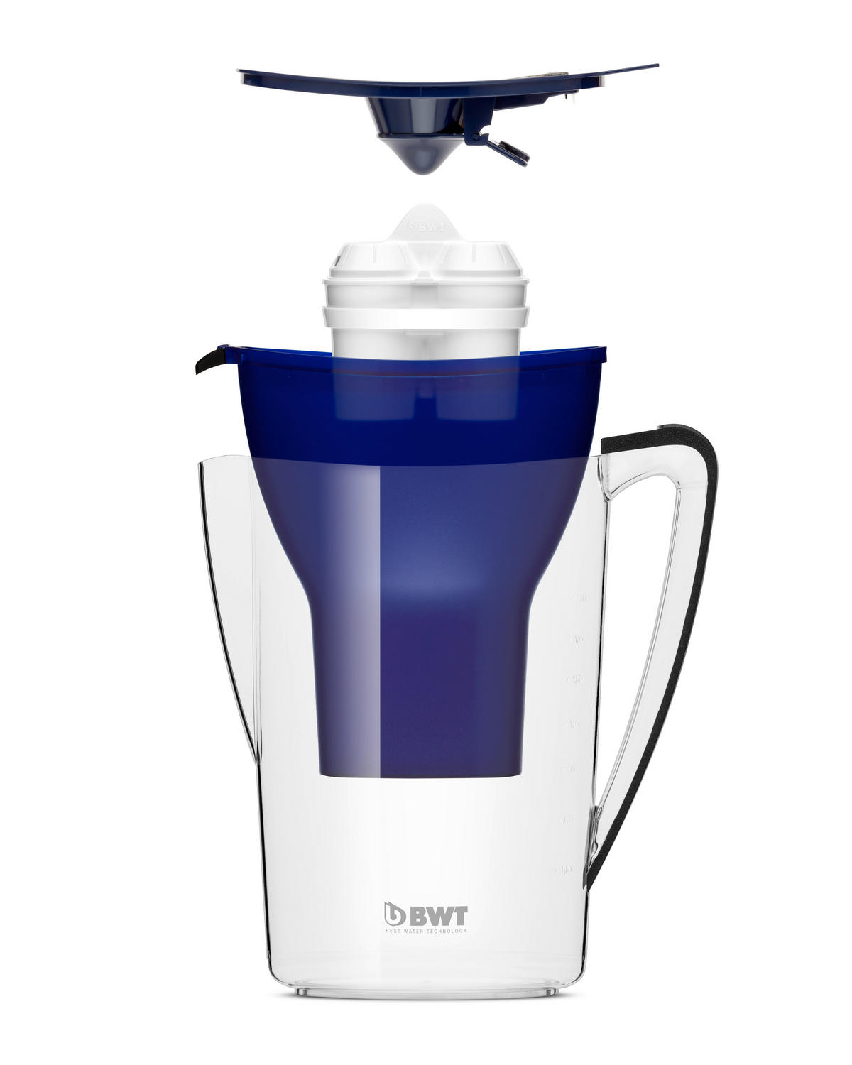 TISCHWASSERFILTER 557842 Blau, Transparent  - Blau/Transparent, Basics, Kunststoff (11,3/27,8/25,2cm) - BWT
