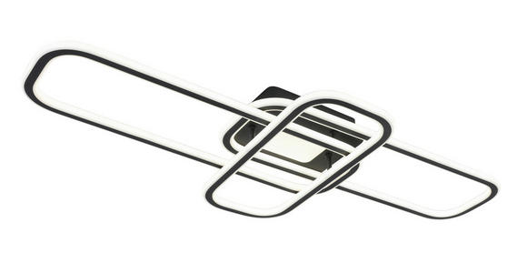 LED-DECKENLEUCHTE 103/46/11 cm   - Schwarz/Weiß, Design, Kunststoff/Metall (103/46/11cm) - Novel
