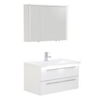 BADEZIMMER  in 90 cm  - Weiß, KONVENTIONELL, Holzwerkstoff/Stein (90cm) - Dieter Knoll