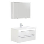 BADEZIMMER  in 90 cm  - Weiß, KONVENTIONELL, Holzwerkstoff/Stein (90cm) - Dieter Knoll