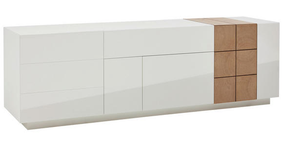 LOWBOARD QUADRA QUADRA Eichefarben 210/66/52 cm - Eichefarben, Design, Holz/Holzwerkstoff (210/66/52cm) - Ambiente