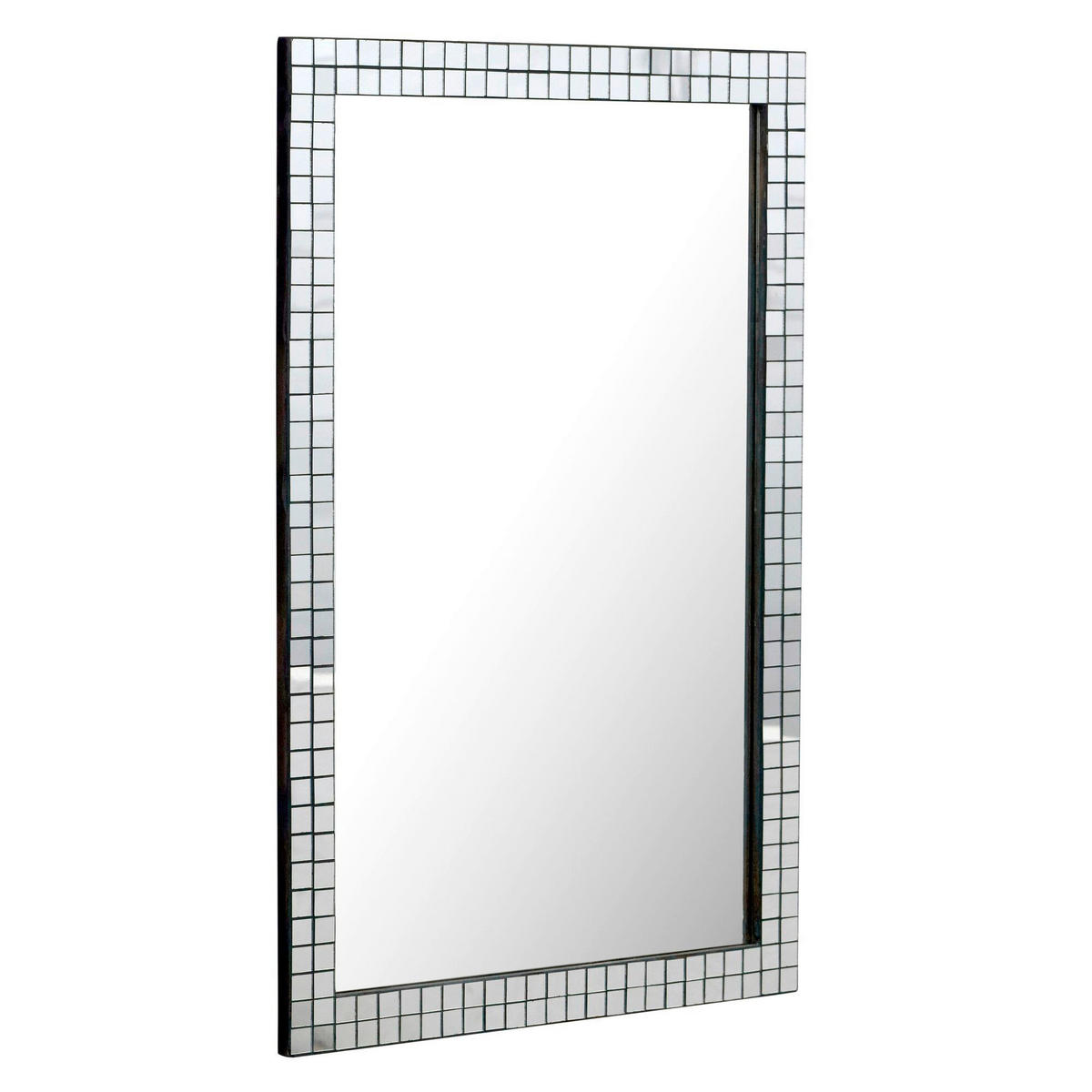 WANDSPIEGEL 60/90/2 cm    in rechteckig  - Schwarz, Design, Glas/Holzwerkstoff (60/90/2cm) - Livetastic