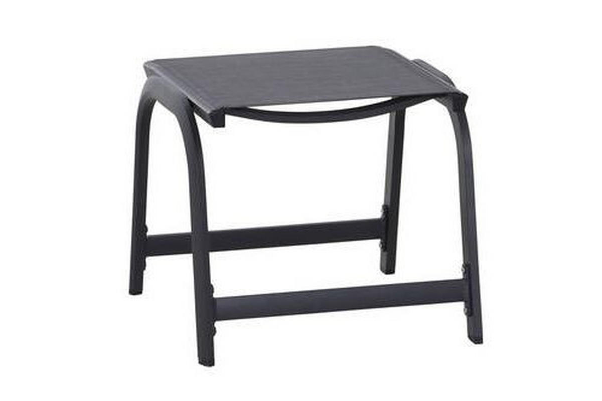 GARTENHOCKER  - Anthrazit, KONVENTIONELL, Kunststoff/Metall (52/45/52cm) - Siena Garden